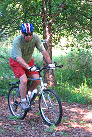 John Williams on a Bike